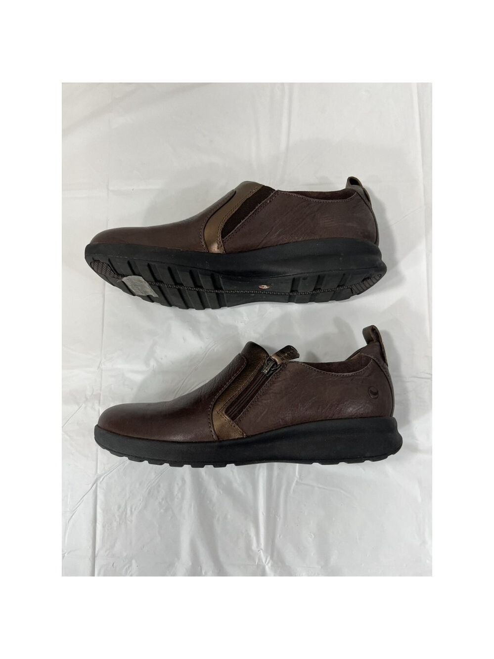 Clark’s Un Adorn Unstructured Brown Shoes Sz 7 N Brown Copper - Picture 3 of 16